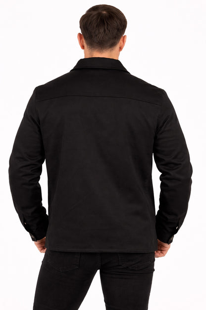 Chaqueta Overshirt Habit Negro