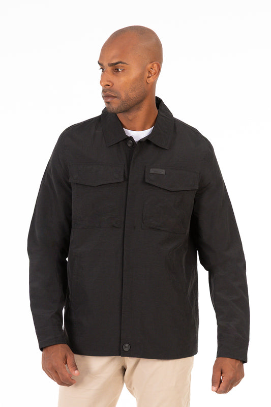 Chaqueta Overshirt Temper Negro