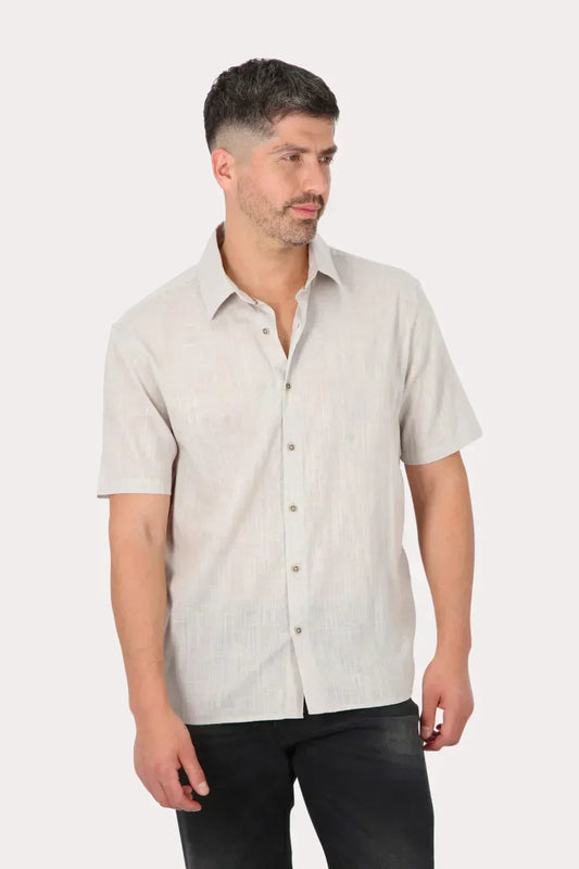 Camisa Mc Algodón Ferrugem Gris Gangster