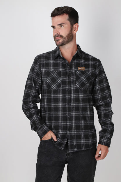 Camisa ML Franela Nomad Negro Gangster