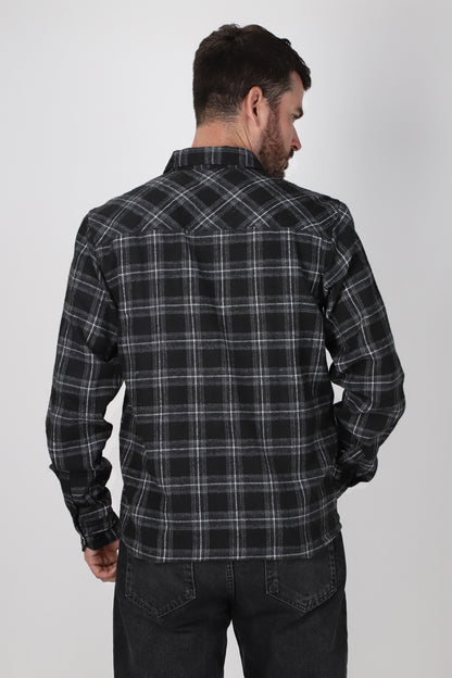 Camisa ML Franela Nomad Negro Gangster