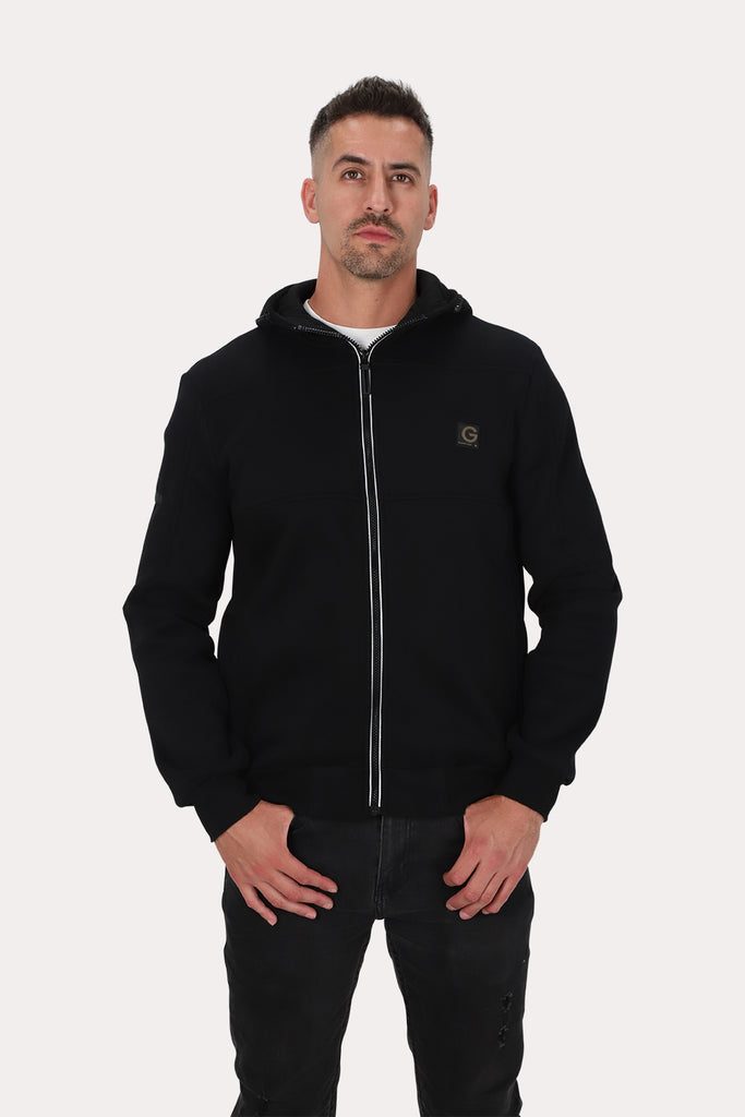 Poleron Full Zipper Fleece Posted Negro Gangster