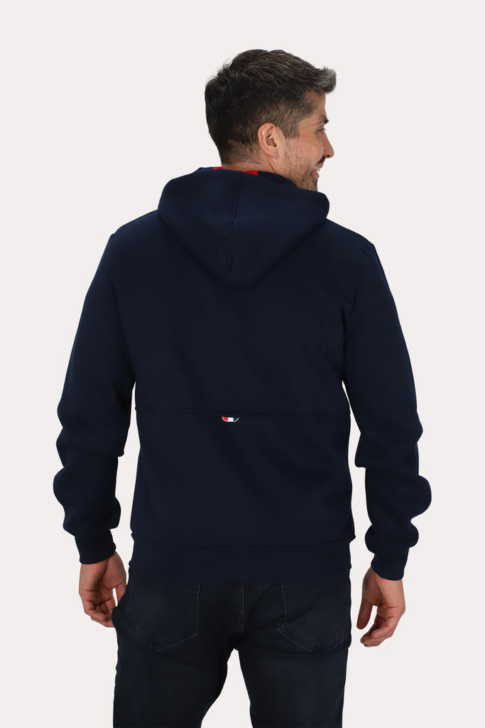 Poleron Full Zipper Fleece Outpost Azul Marino Gangster