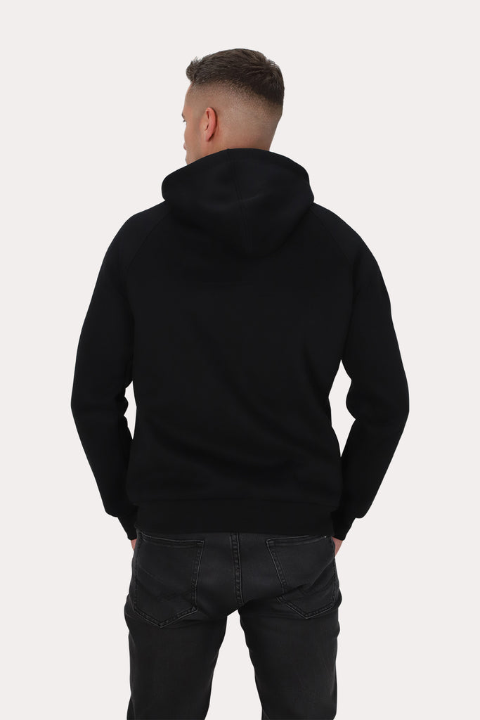 Poleron Full Zipper Fleece Route Negro Gangster