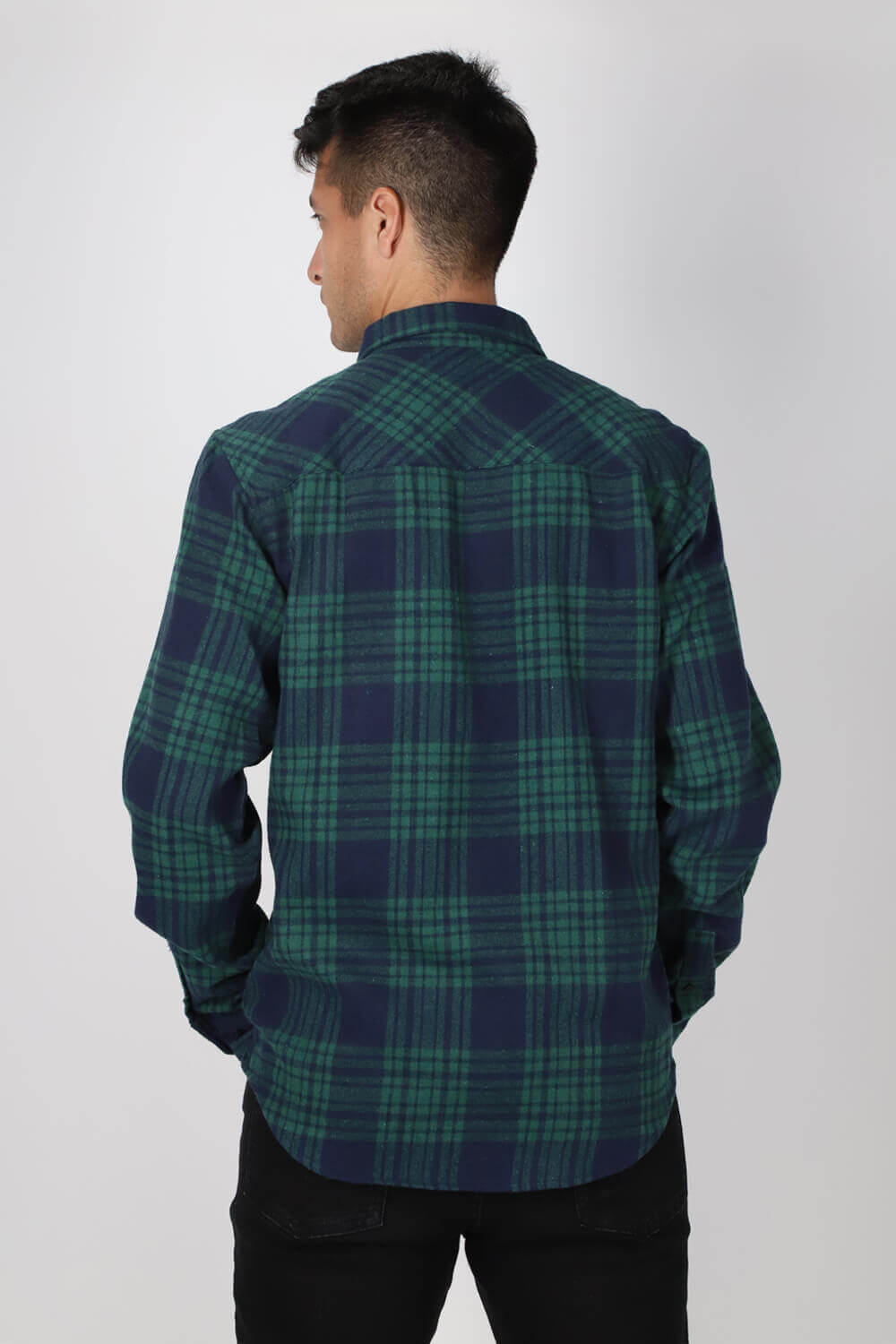 Camisa ML Franela Evergreen Verde Gangster