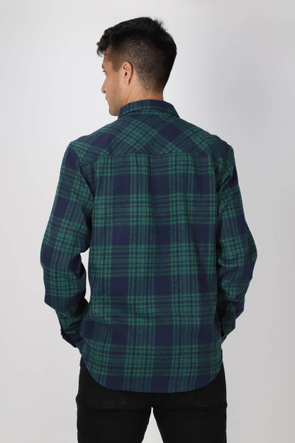 Camisa ML Franela Evergreen Verde Gangster