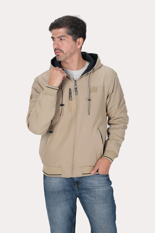 Cortaviento Reversible Dual Beige Gangster