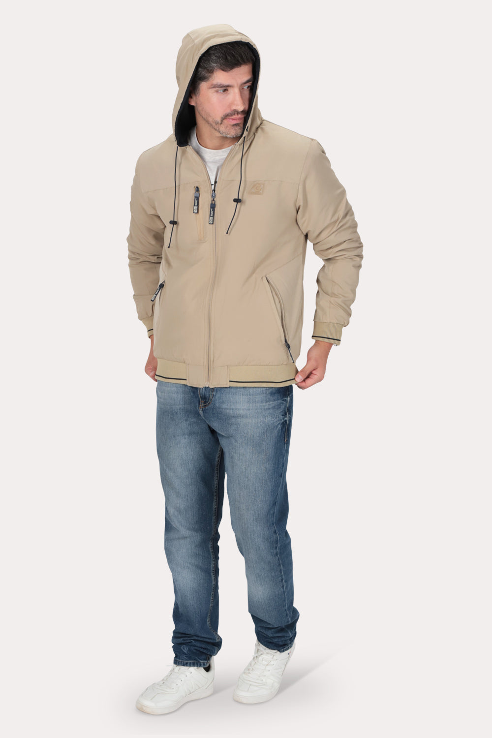 Cortaviento Reversible Dual Beige Gangster