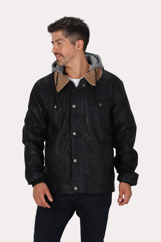 Chaqueta Pu Highway Negro Gangster