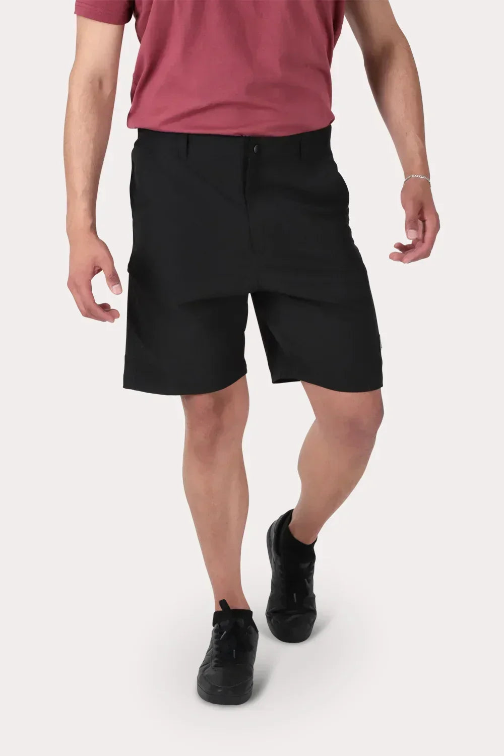 Bermuda Elasticado Ferry Negro