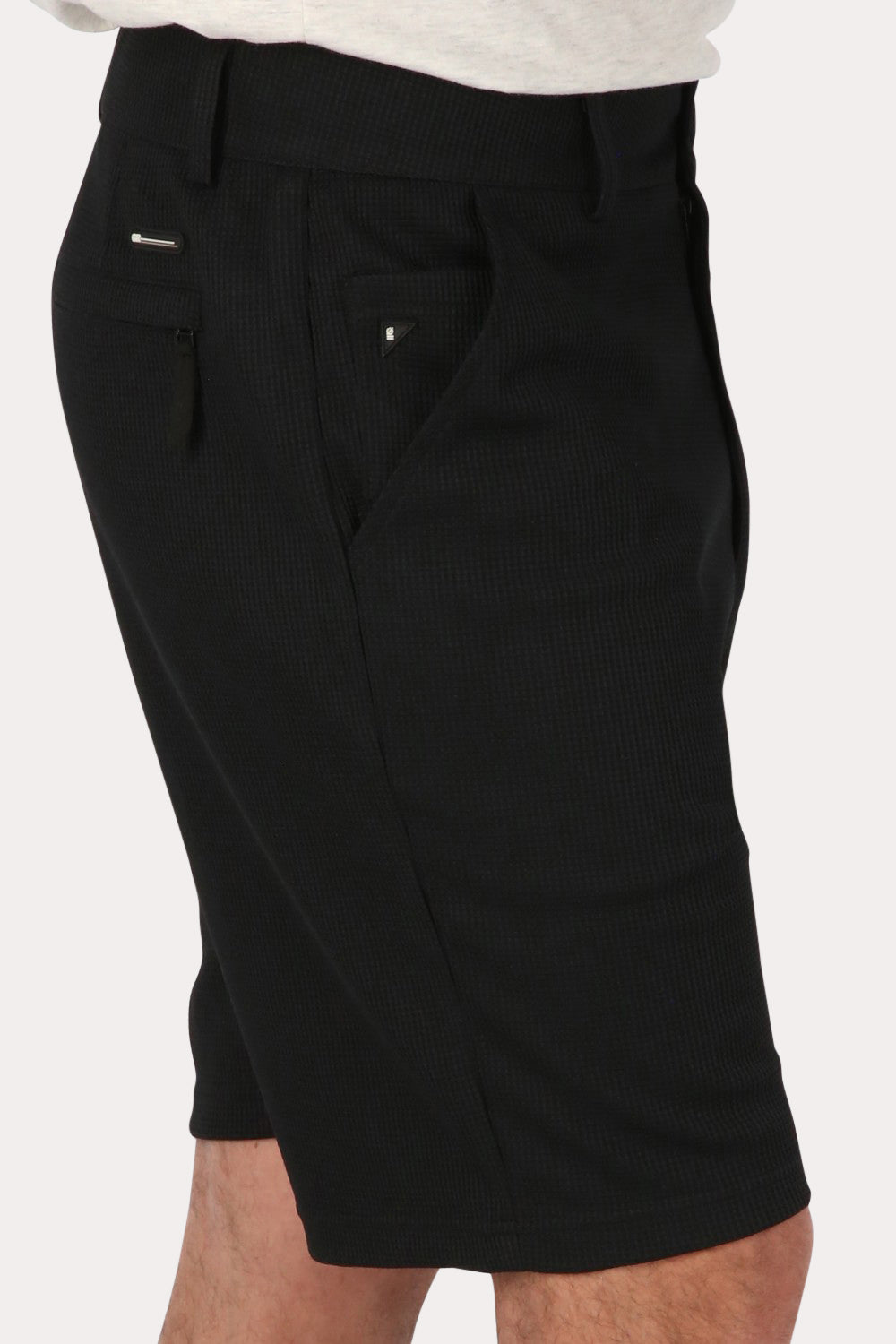 Short Bermuda Jogger Liso Loose Negro Gangster