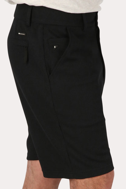 Short Bermuda Jogger Liso Loose Negro Gangster