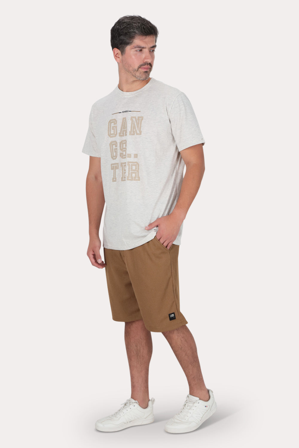 Short Bermuda Jogger Liso Loose Cafe Gangster - Gangster