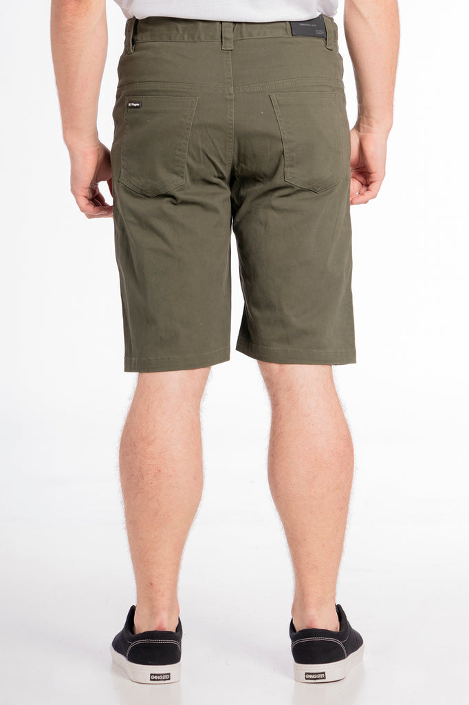 Short Canvas Bermudas Knee Verde Gangster