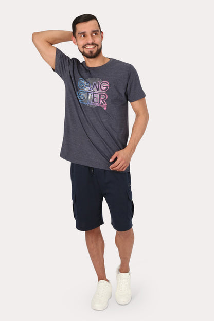 Short Bermuda Jogger Cargo Vibe Azul Gangster