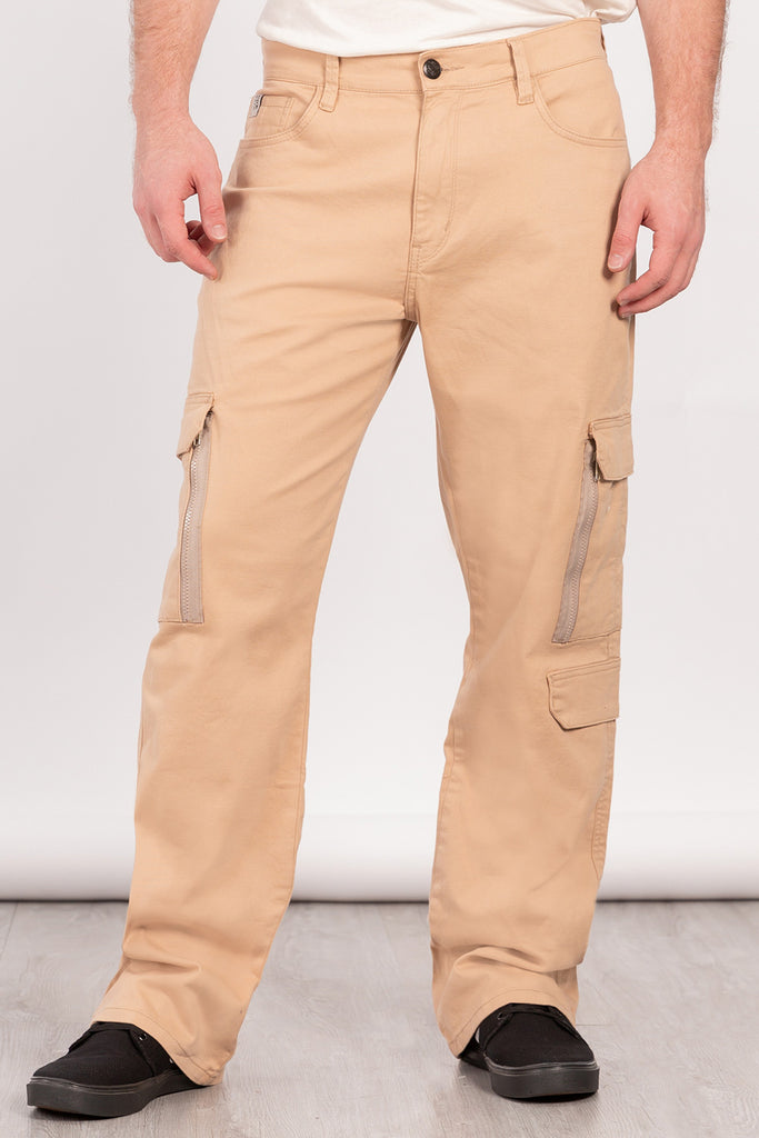 Pantalon Canvas Cargo Steel Beige Overcore