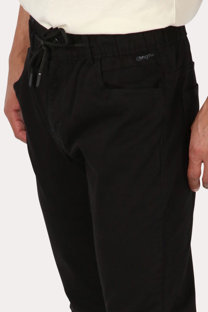 Pantalon Jogger Canvas 1 Negro Gangster