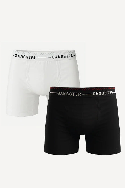 Calzoncillo Calzoncillo Poliamida Twin Negro/Blanco