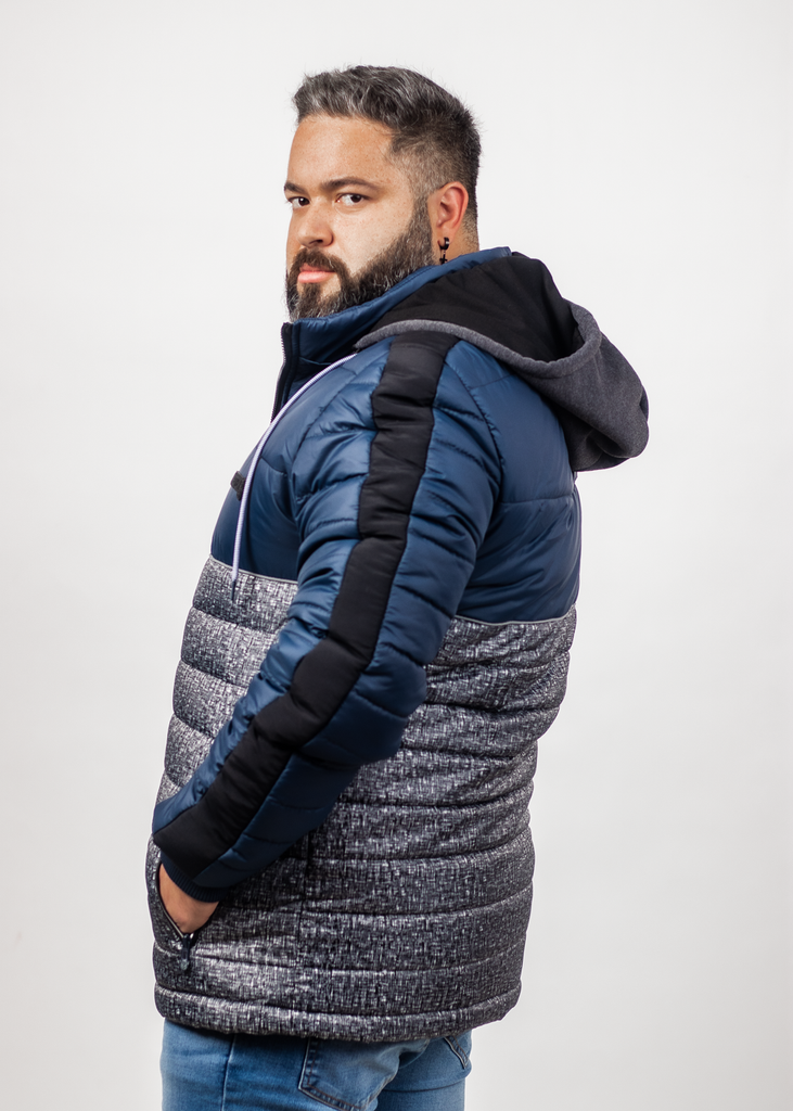 Plus Parka Tneck Azul Marino Gangster