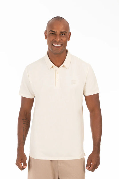 Polera Polo Poliamida Rockway Beige - Gangster