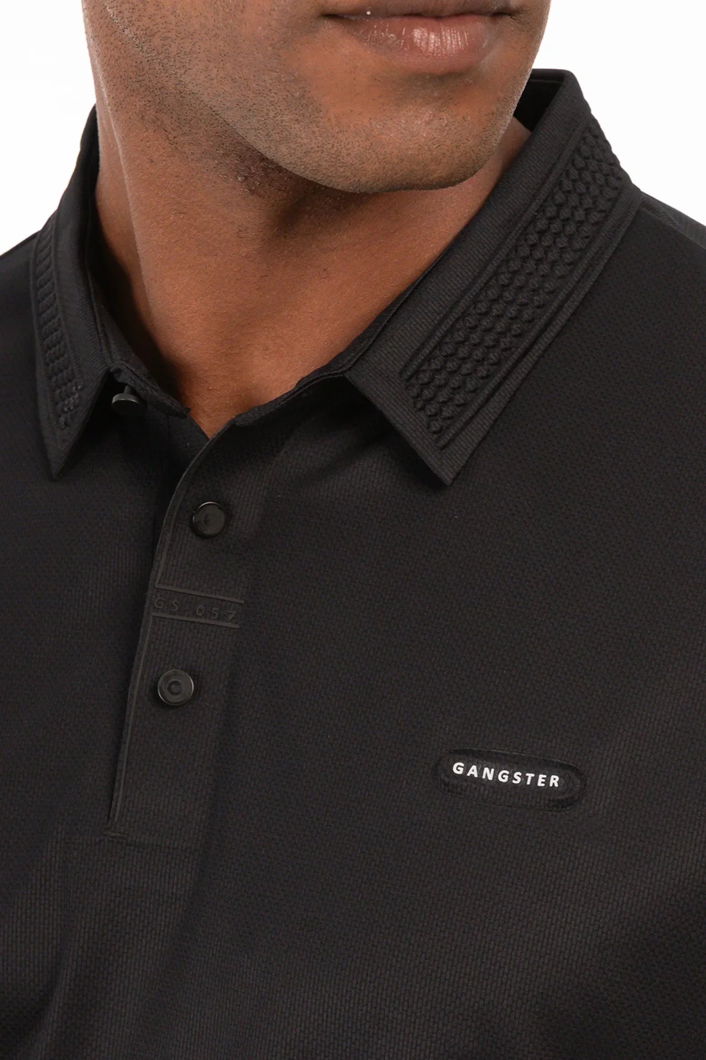 Polera Polo Poliamida Columbia Negro