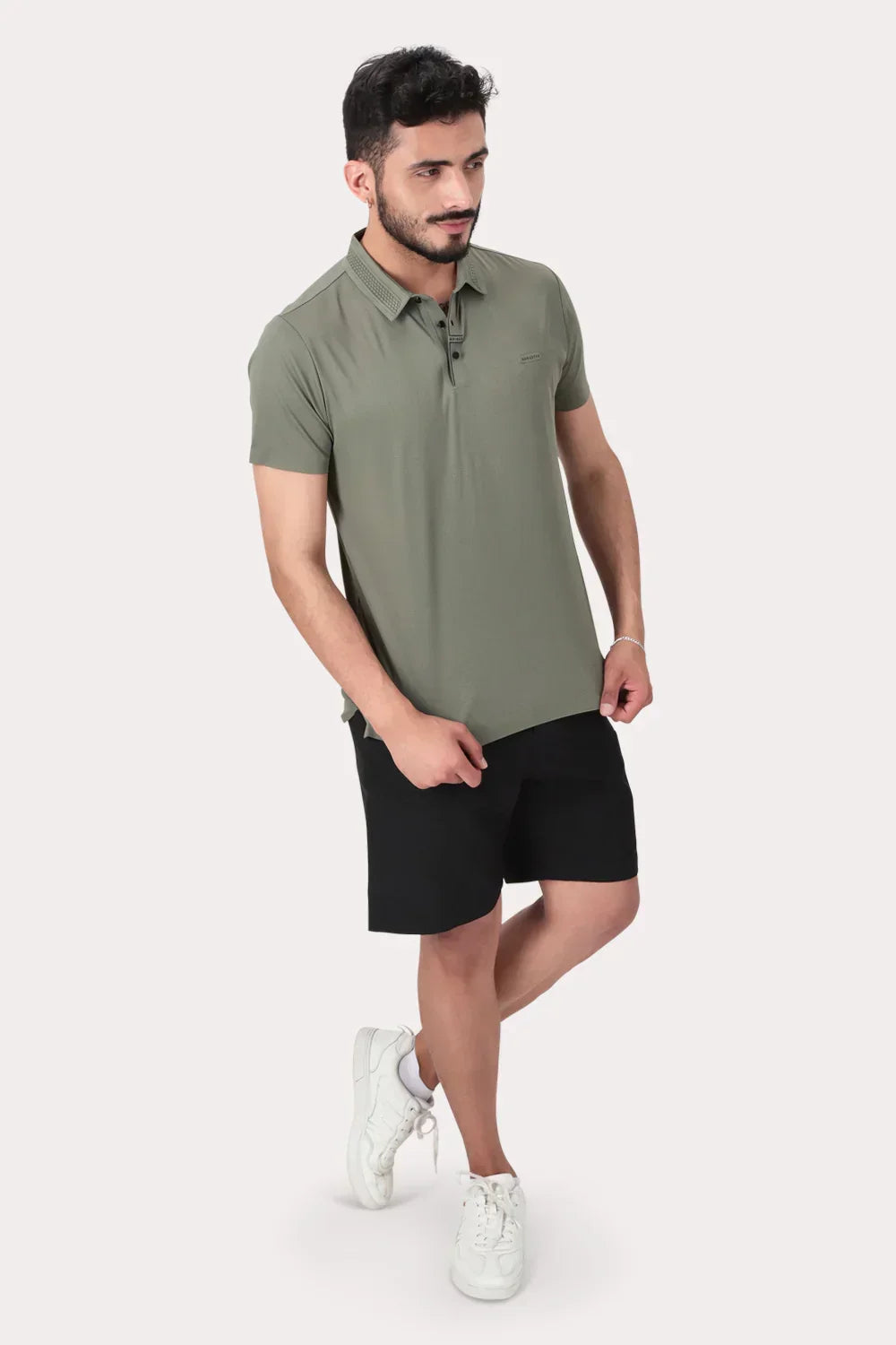 Polera Polo Poliamida Columbia Verde - Gangster