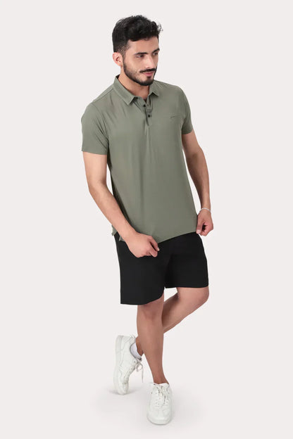 Polera Polo Poliamida Columbia Verde - Gangster