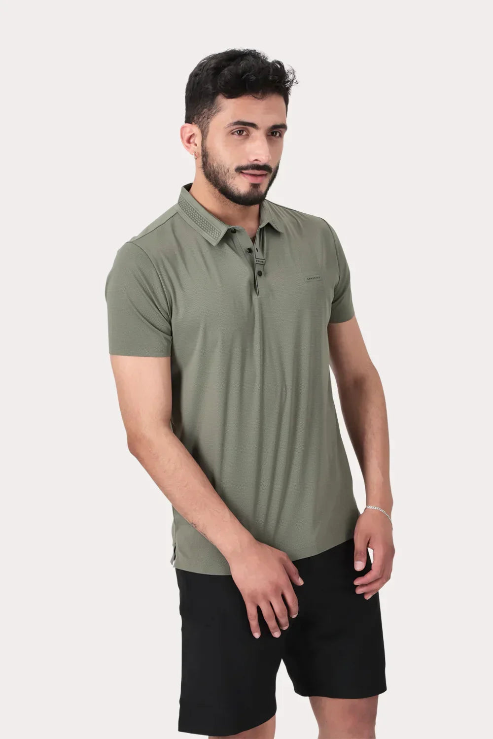 Polera Polo Poliamida Columbia Verde - Gangster