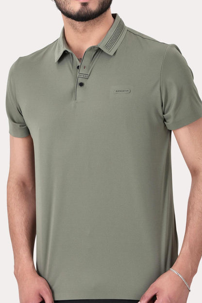 Polera Polo Poliamida Columbia Verde - Gangster