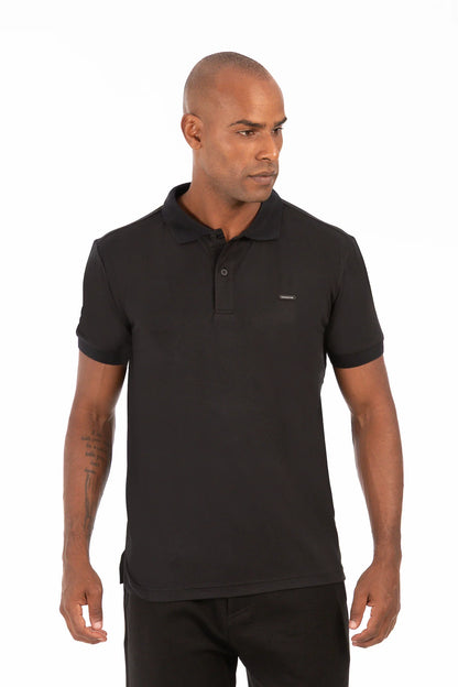 Polera Polo Halsey Negro
