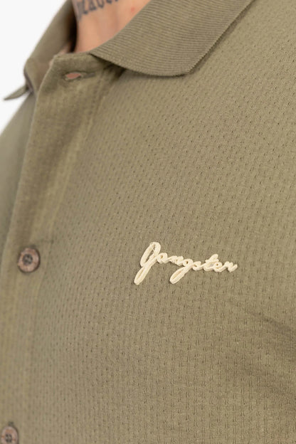 Camisa Camisa Textura California Verde