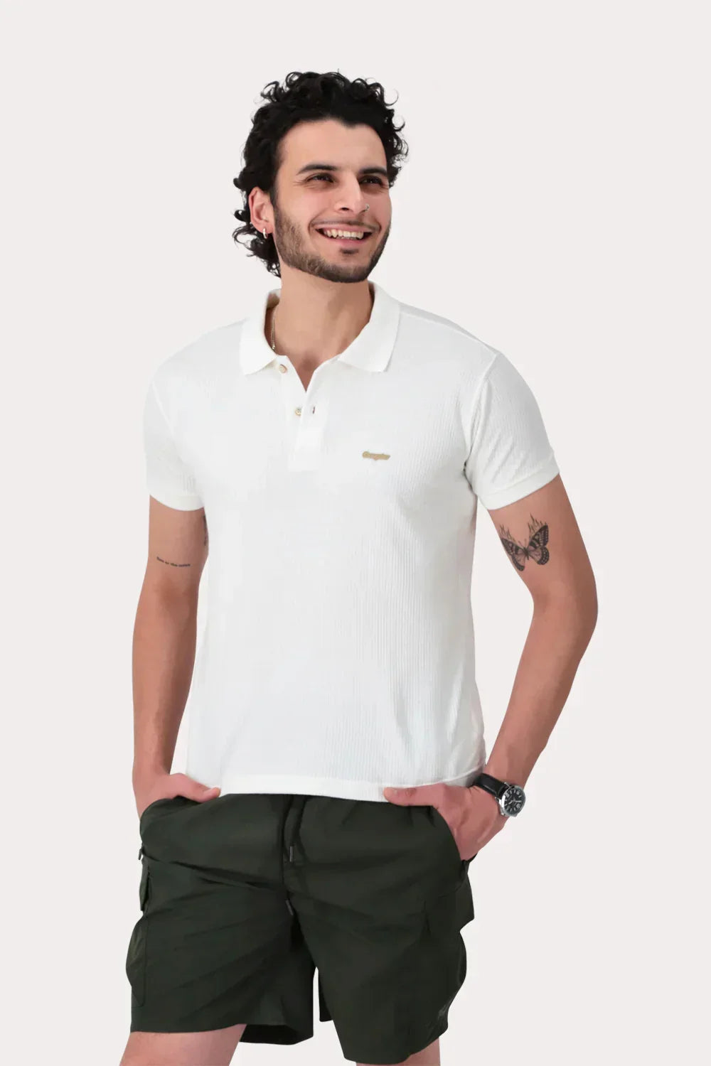 Polera Polo Civic Blanco - Gangster