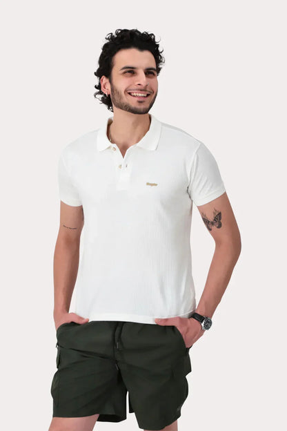 Polera Polo Civic Blanco - Gangster