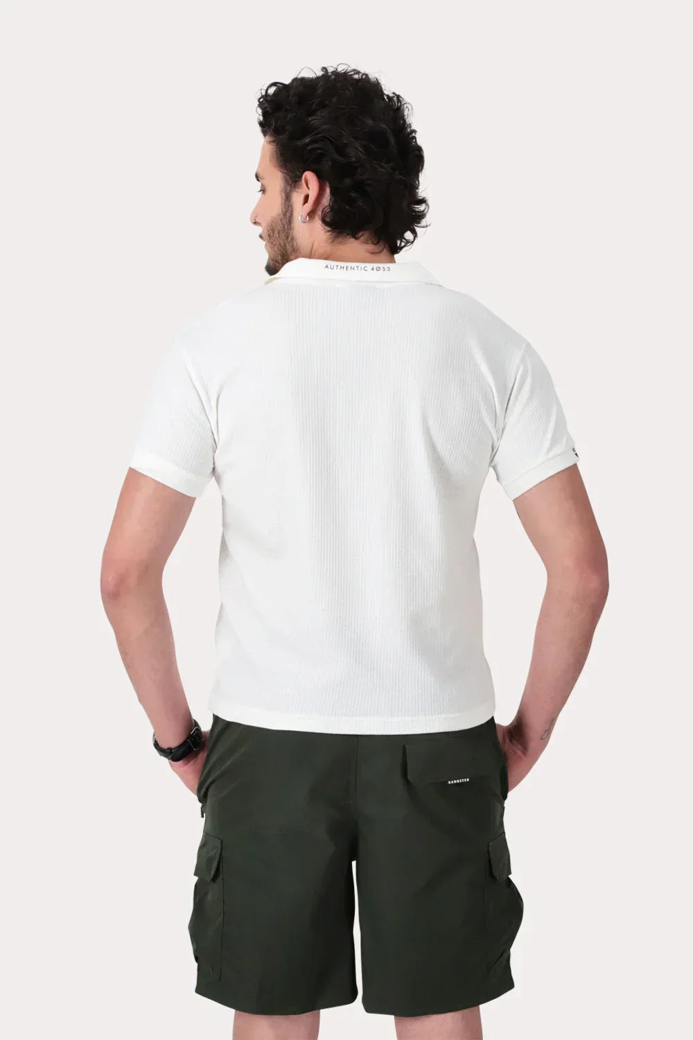 Polera Polo Civic Blanco - Gangster