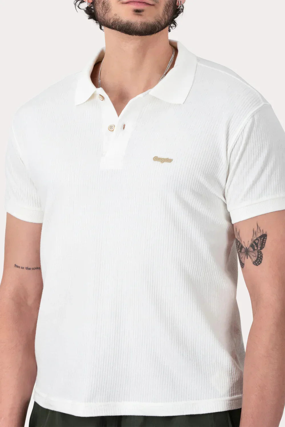 Polera Polo Civic Blanco - Gangster