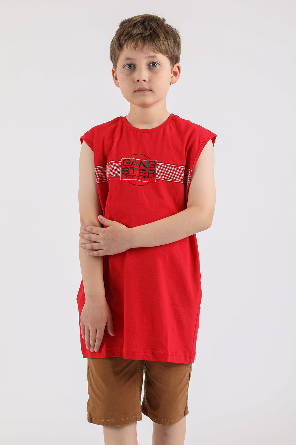 Teen Polera Sm Polka Rojo Gangster