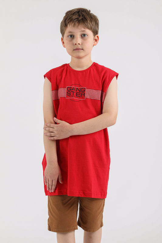 Teen Polera Sm Polka Rojo Gangster