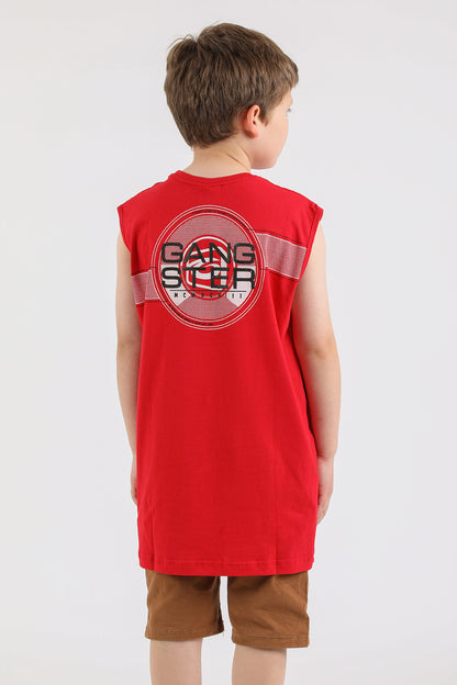 Teen Polera Sm Polka Rojo Gangster