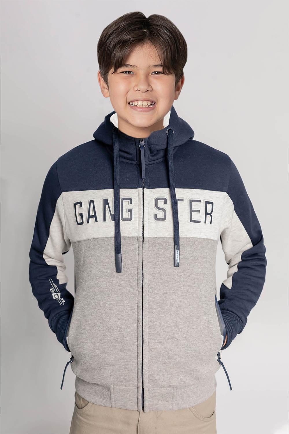 Teen Polerón Fullzipper Fleece Fun Azul Gangster - Gangster