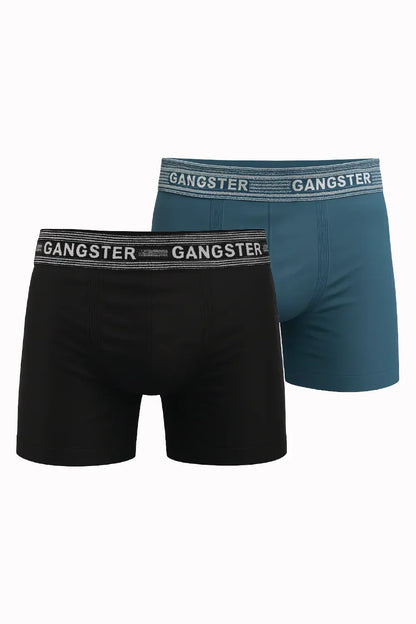 Calzoncillo Calzoncillo Poliamida Twin Negro/Azul