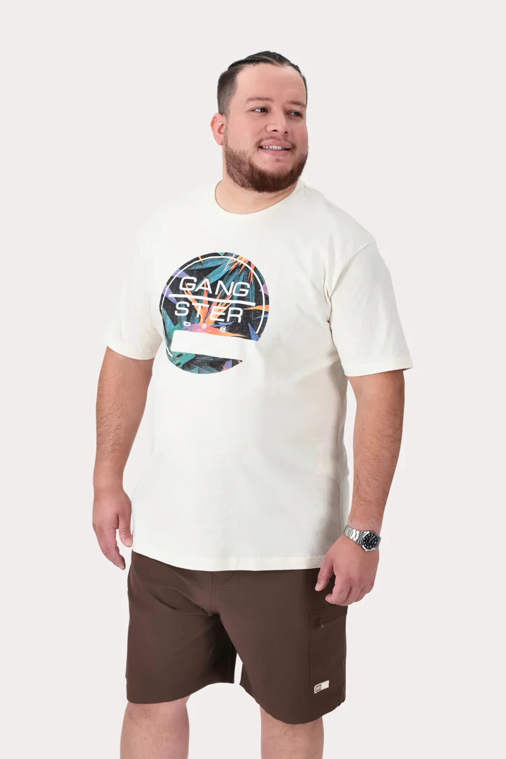 Plus Polera MC Basica Vine Blanco