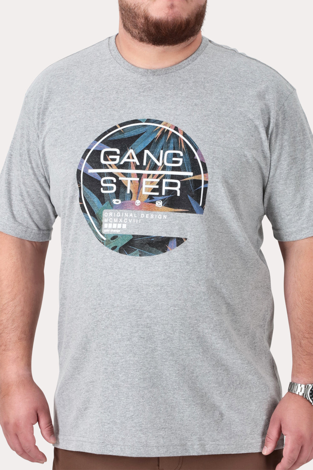 Plus Polera MC Basica Vine Gris