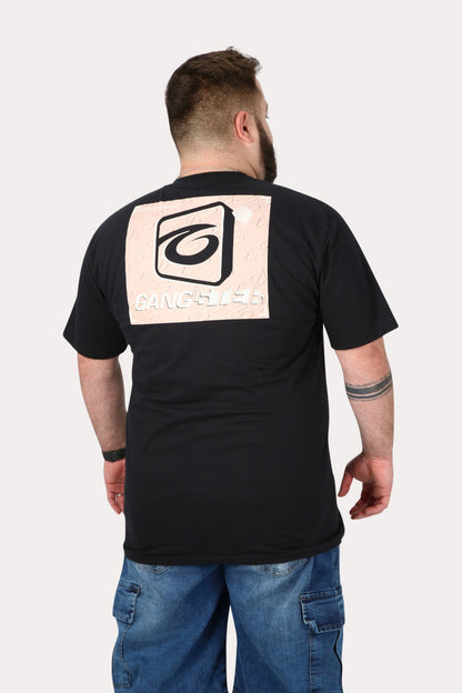 Plus Polera Mc Básica Radiance Negro Gangster