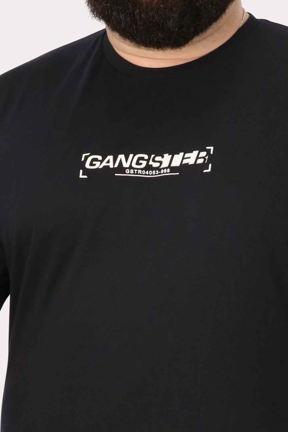 Plus Polera Mc Básica Radiance Negro Gangster