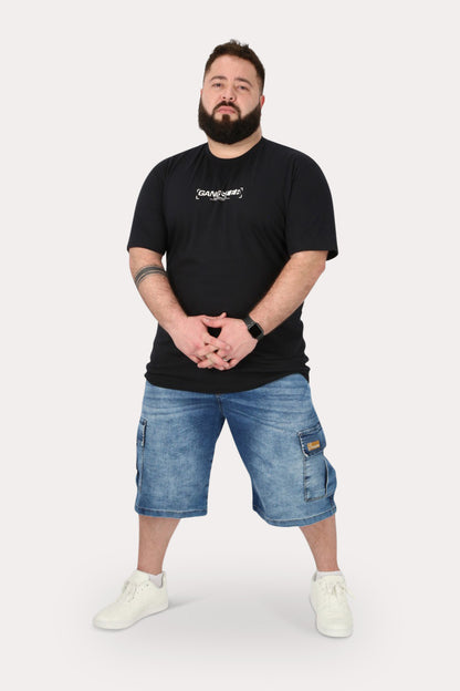 Plus Polera Mc Básica Radiance Negro Gangster