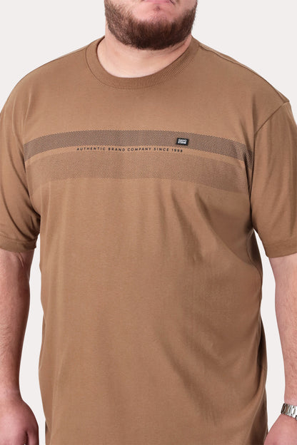 Plus Polera MC Basica Latic Café Oscuro