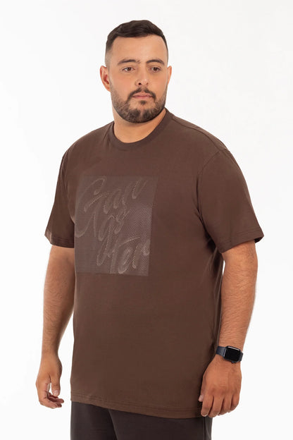 Plus Polera MC Basica Bundy Café Oscuro