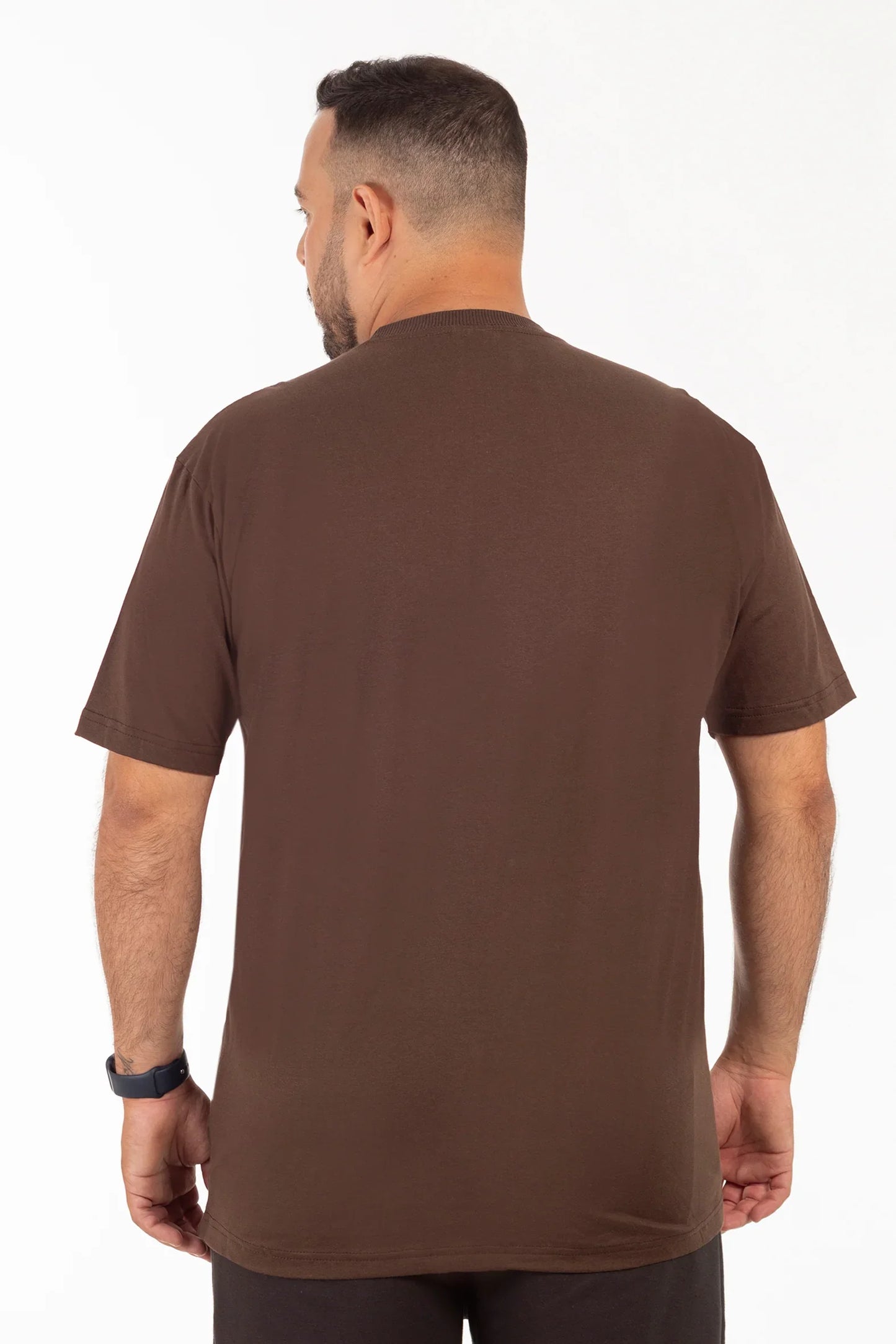 Plus Polera MC Basica Bundy Café Oscuro