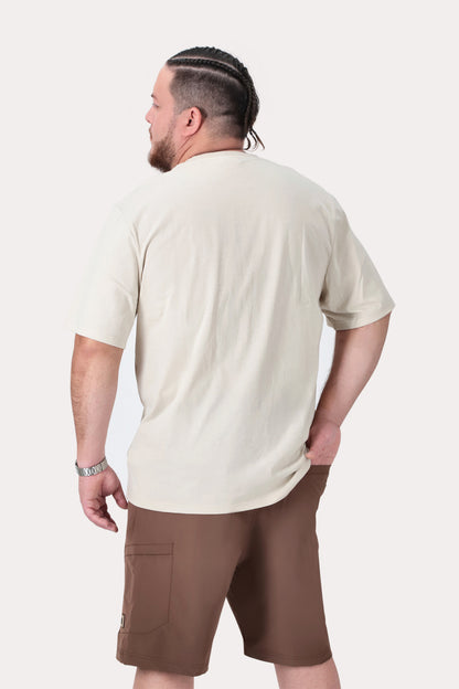 Plus Polera MC Basica Union Sq Beige