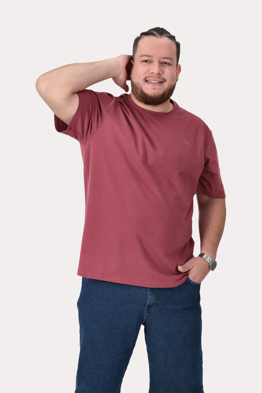 Plus Polera MC Basica Herald Vino